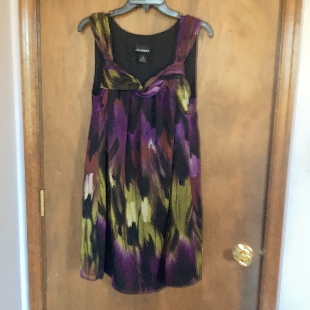 Lane Bryant painterly print sleeveless dress size 14 - Picture 14 of 15
